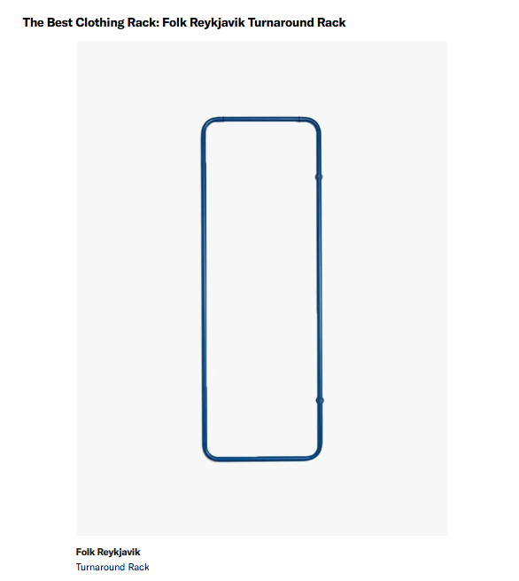 Turnaround Rack besta fatahengið samkvæmt GQ!