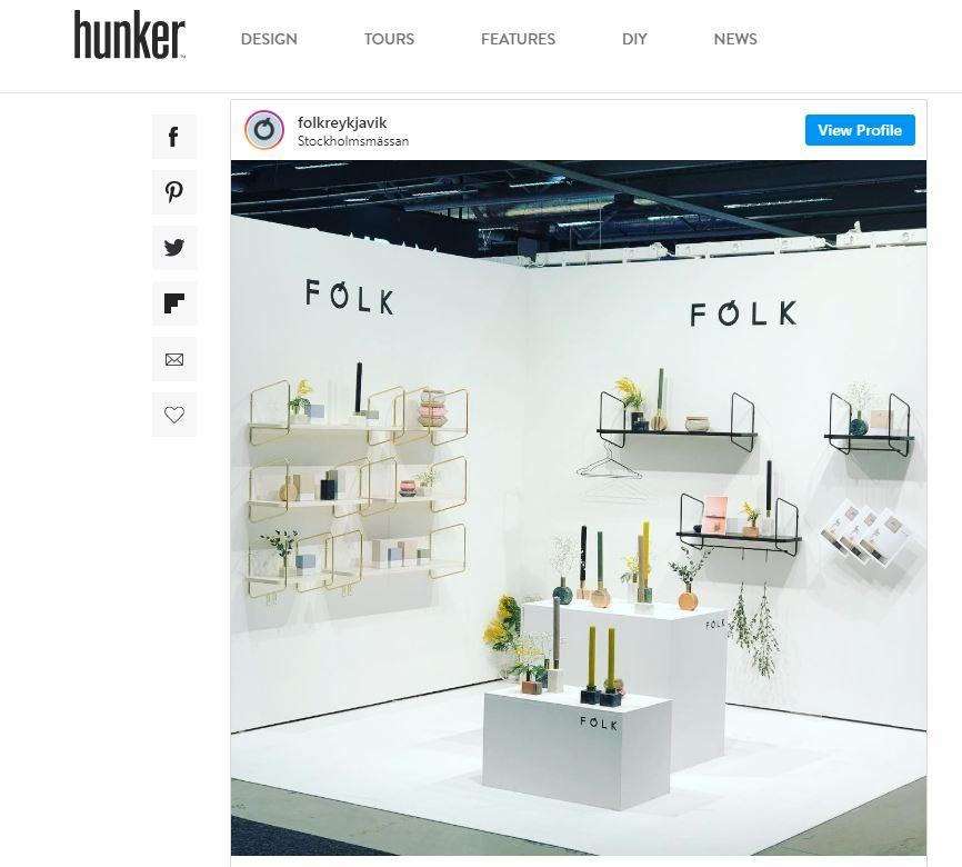 FÓLK one of the "amazing brands" according to Hunker
