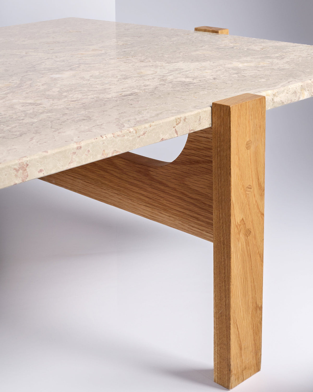 Inka sófaborð / Eik / Sandlitaður Marmari