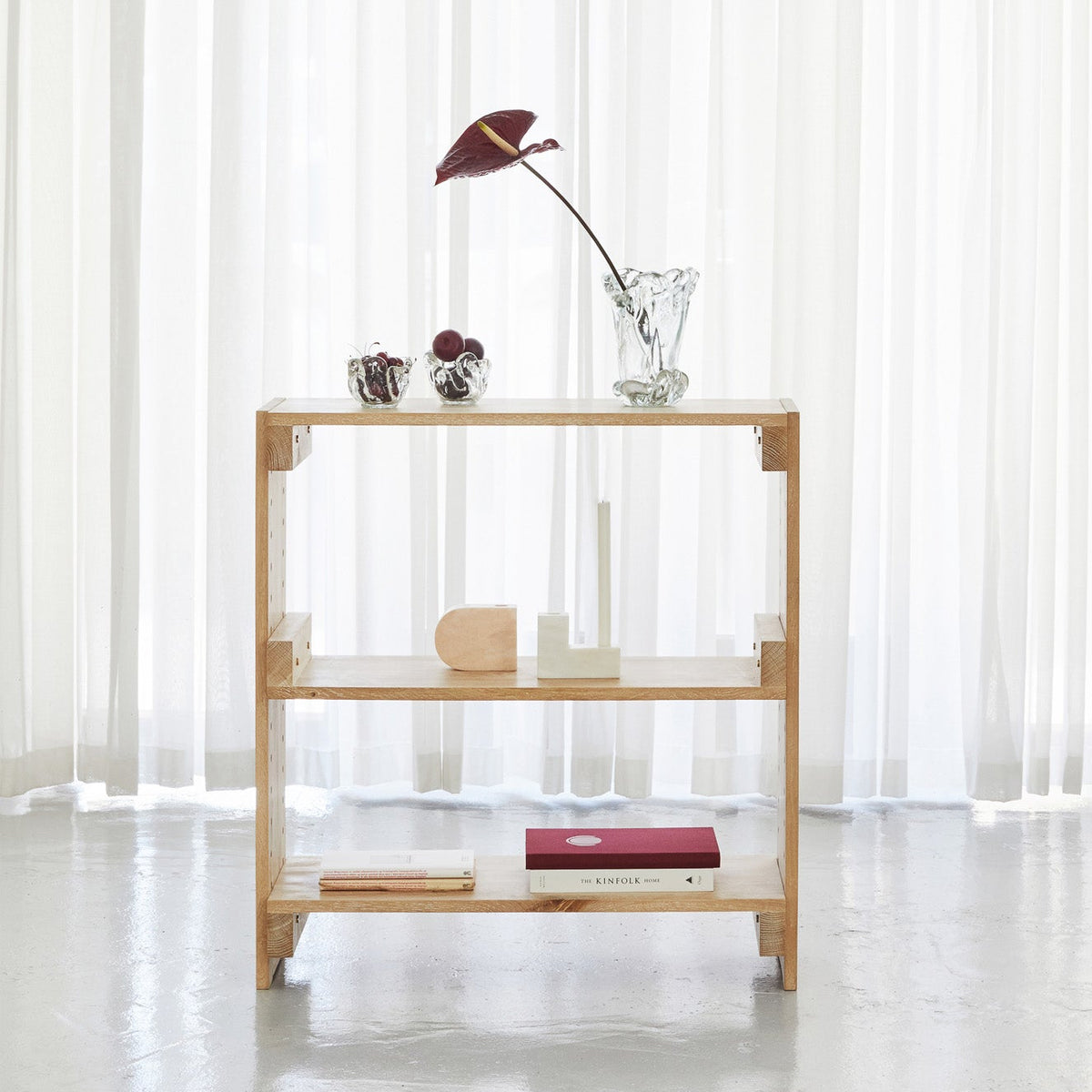 LÍNA 99 / Gegnheill viður / H90cm