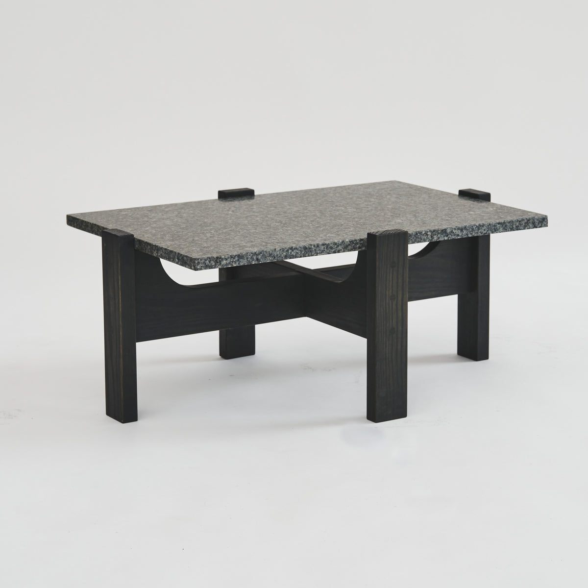 Inka hliðarborð með gleri - 60 x 40 cm