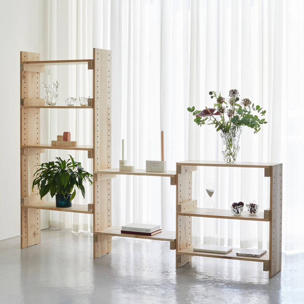 LÍNA 99 / Gegnheill viður / H90cm