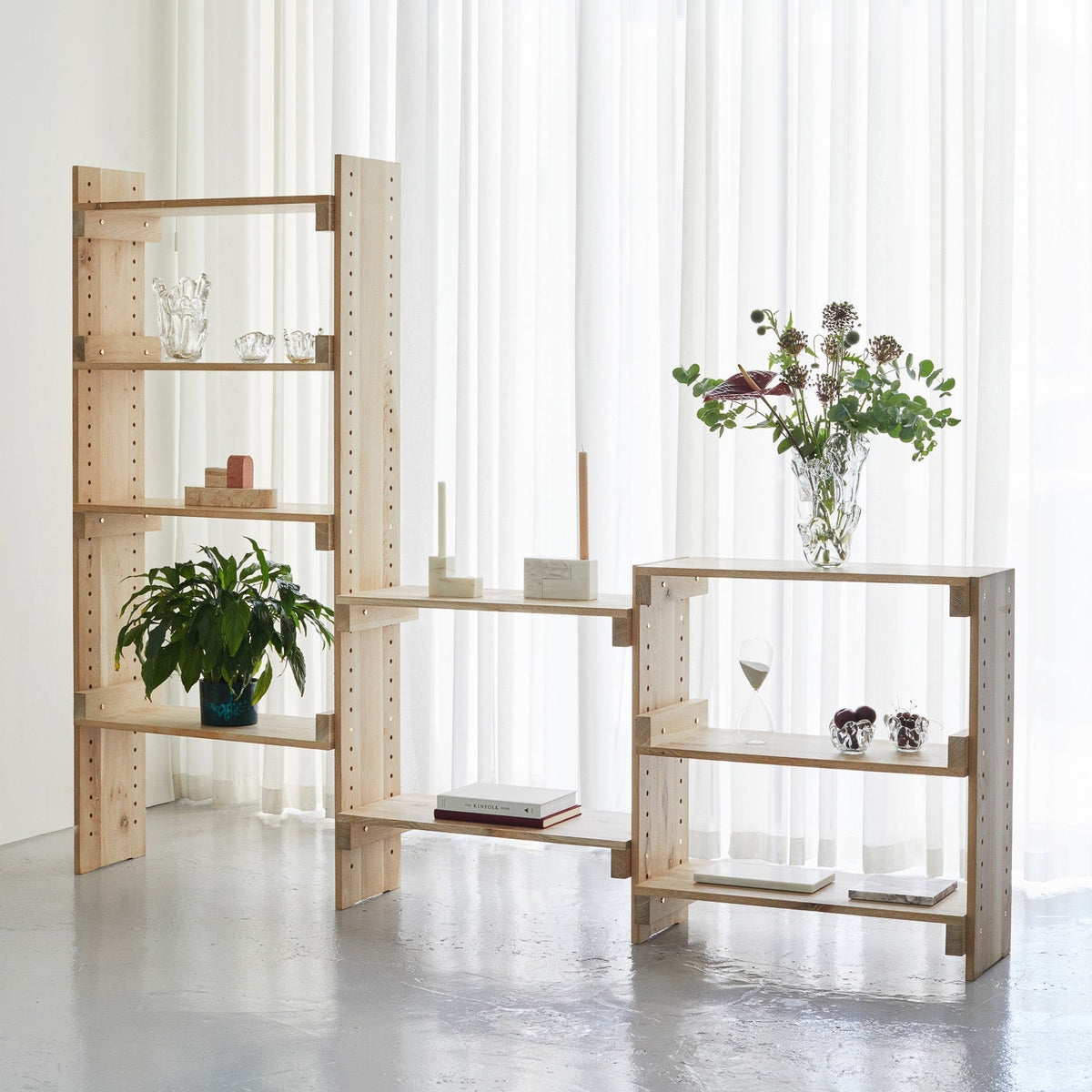 LÍNA 99 / Gegnheill Viður / H190cm
