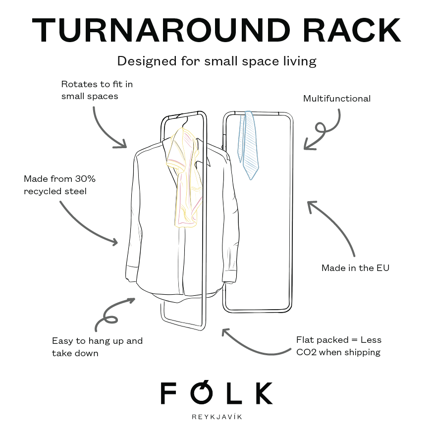 Turnaround rack fataslá - Rosemary Green litur