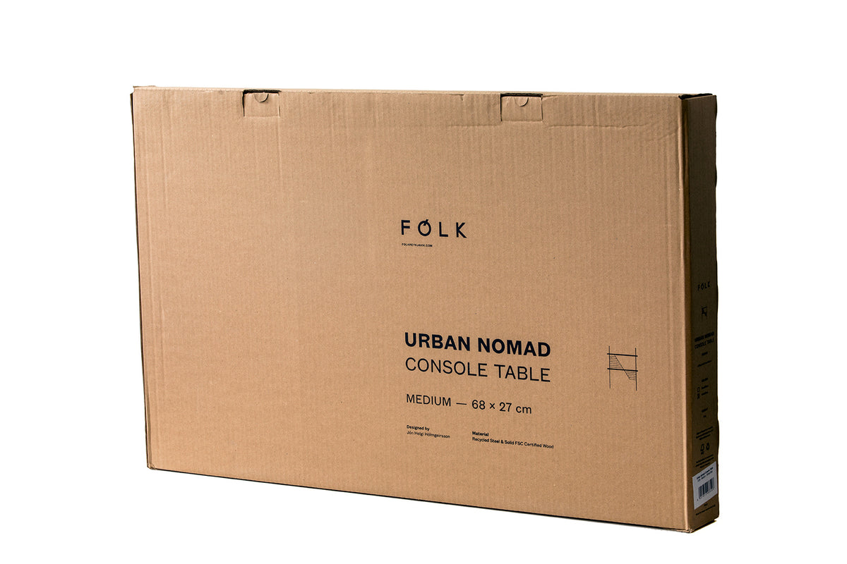 Gólfhilla / 94x27 cm / Svört / Svört / Urban Nomad