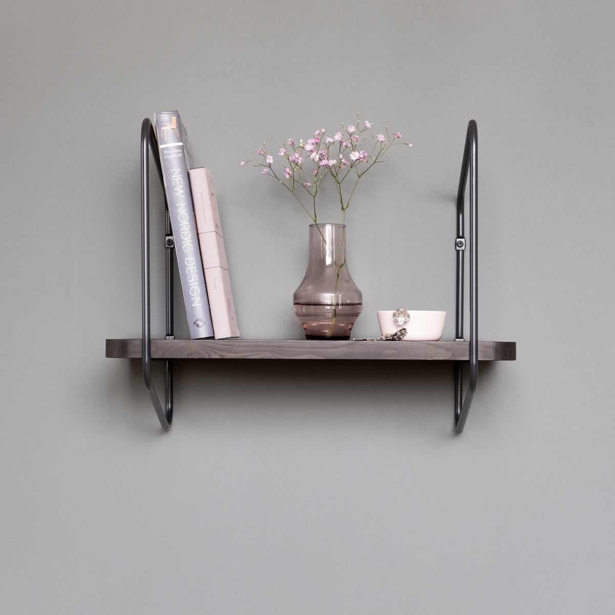 Nomad Wall Shelf / 42x24 cm / Black / Black - FÓLK Reykjavik